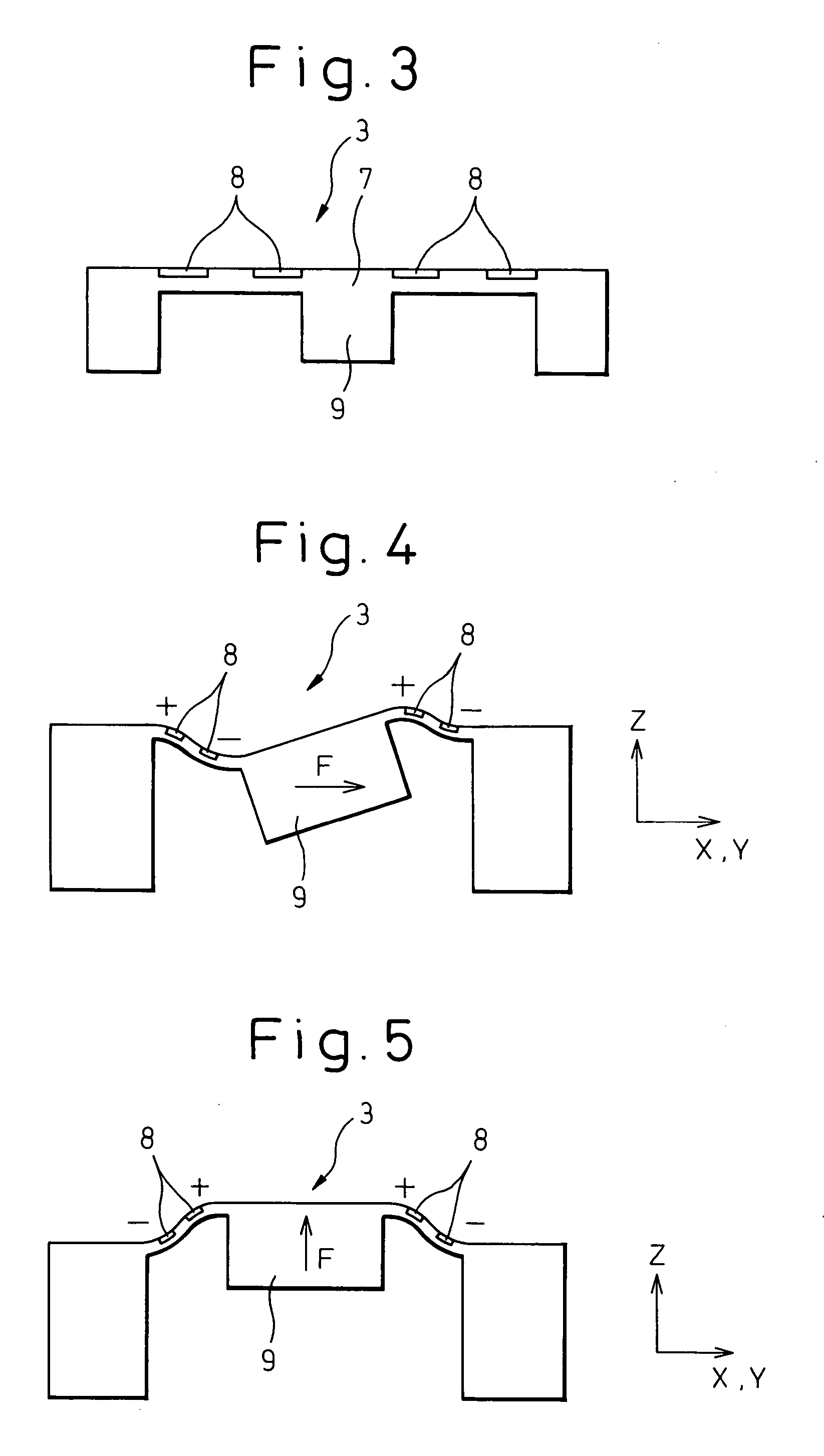 Drop detection device or abnormality detection device and portable apparatus equipped with said device