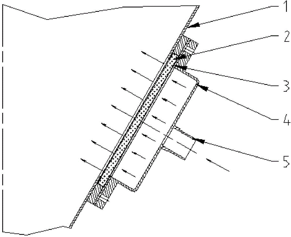 Aided flowing device of storage silo