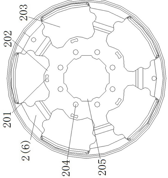 Structure for increasing torsion angle of shock absorber