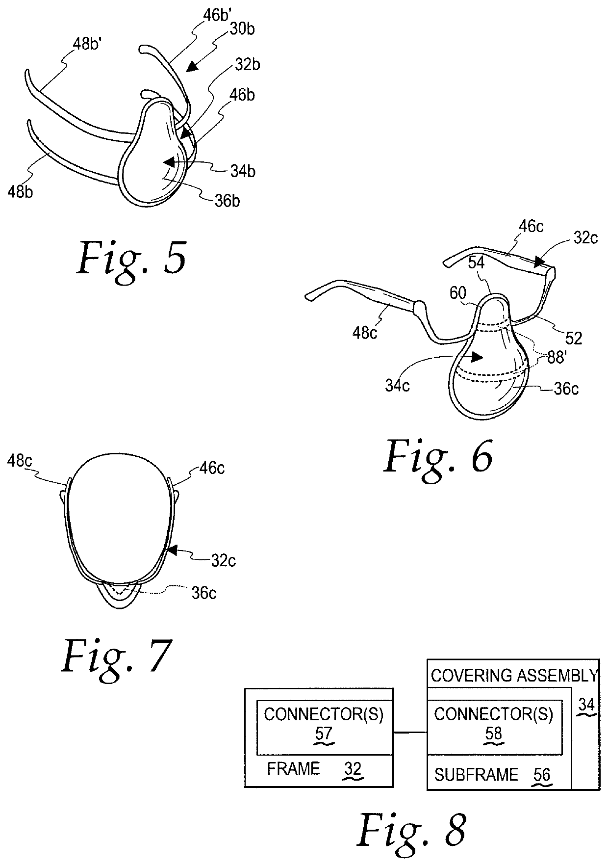 Method of controlling transmission of particles to and away from a person's frontal face region