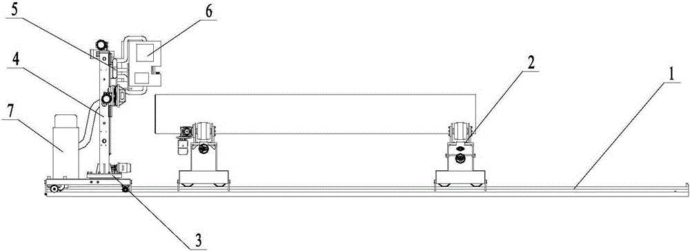 Grinding device for inner wall and outer wall of pipe opening of steel pipe