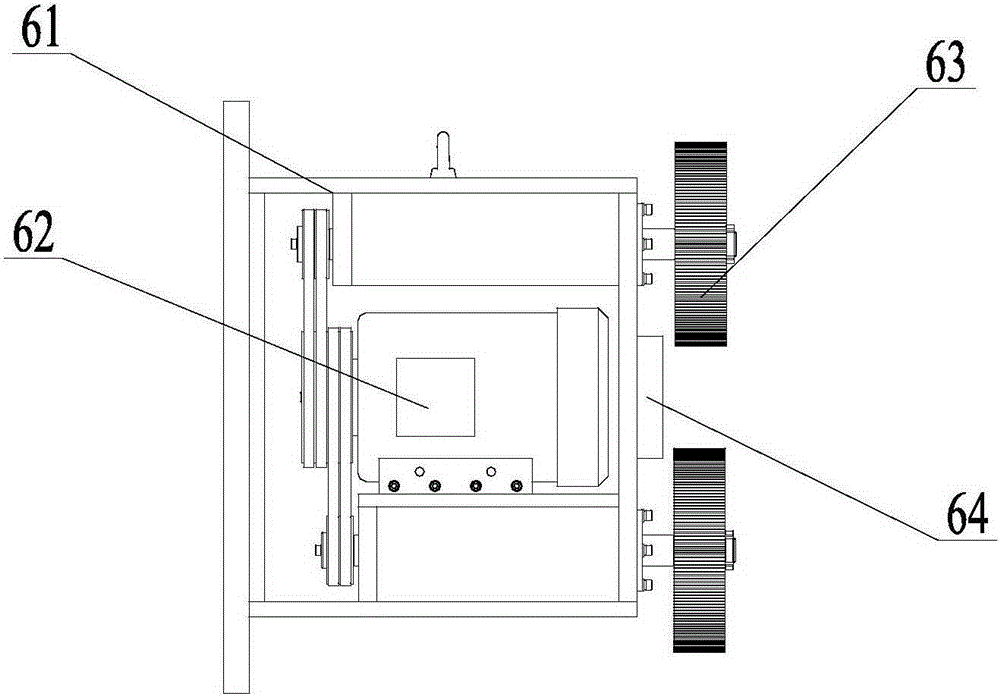 Grinding device for inner wall and outer wall of pipe opening of steel pipe