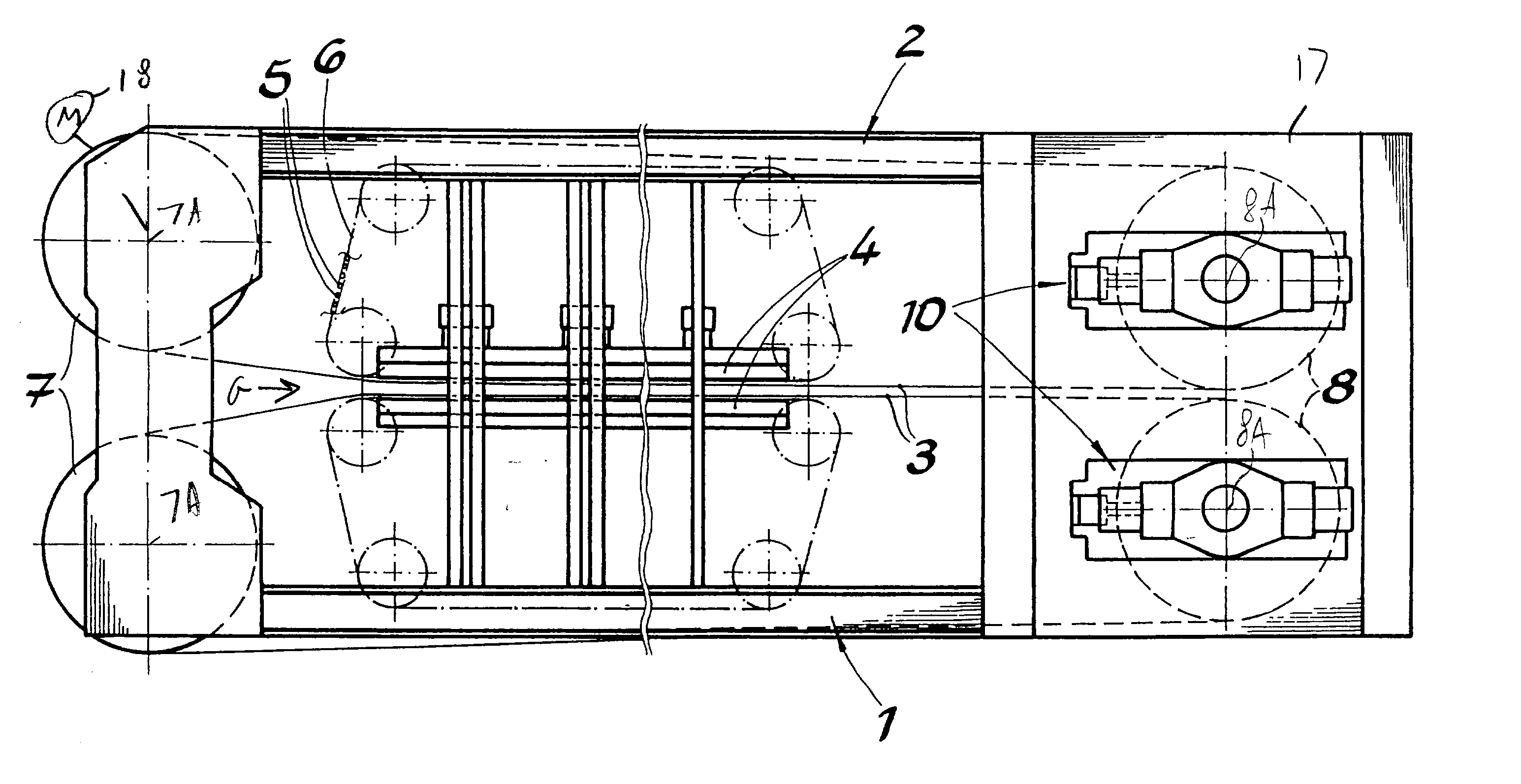 Belt-type particleboard press