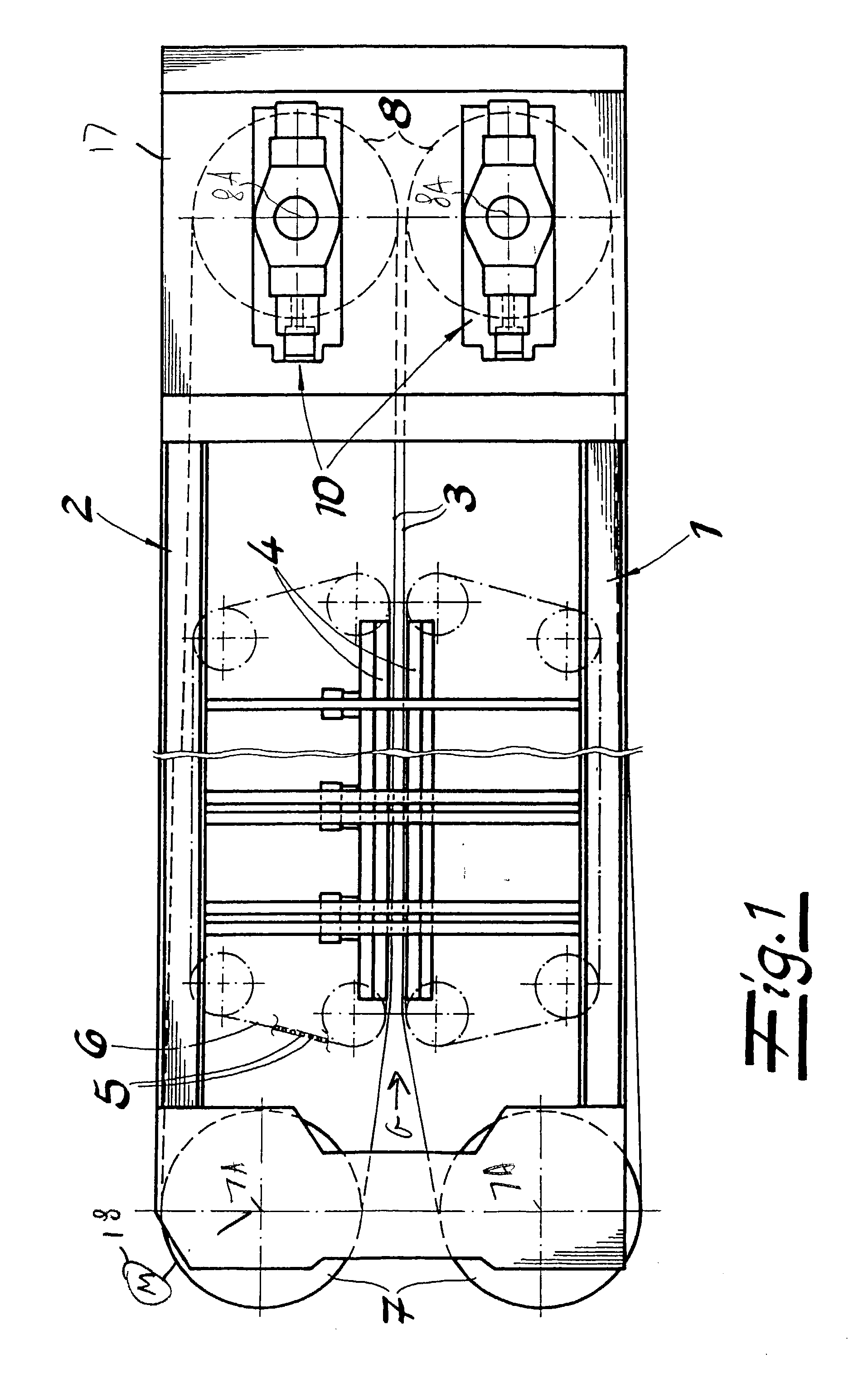 Belt-type particleboard press