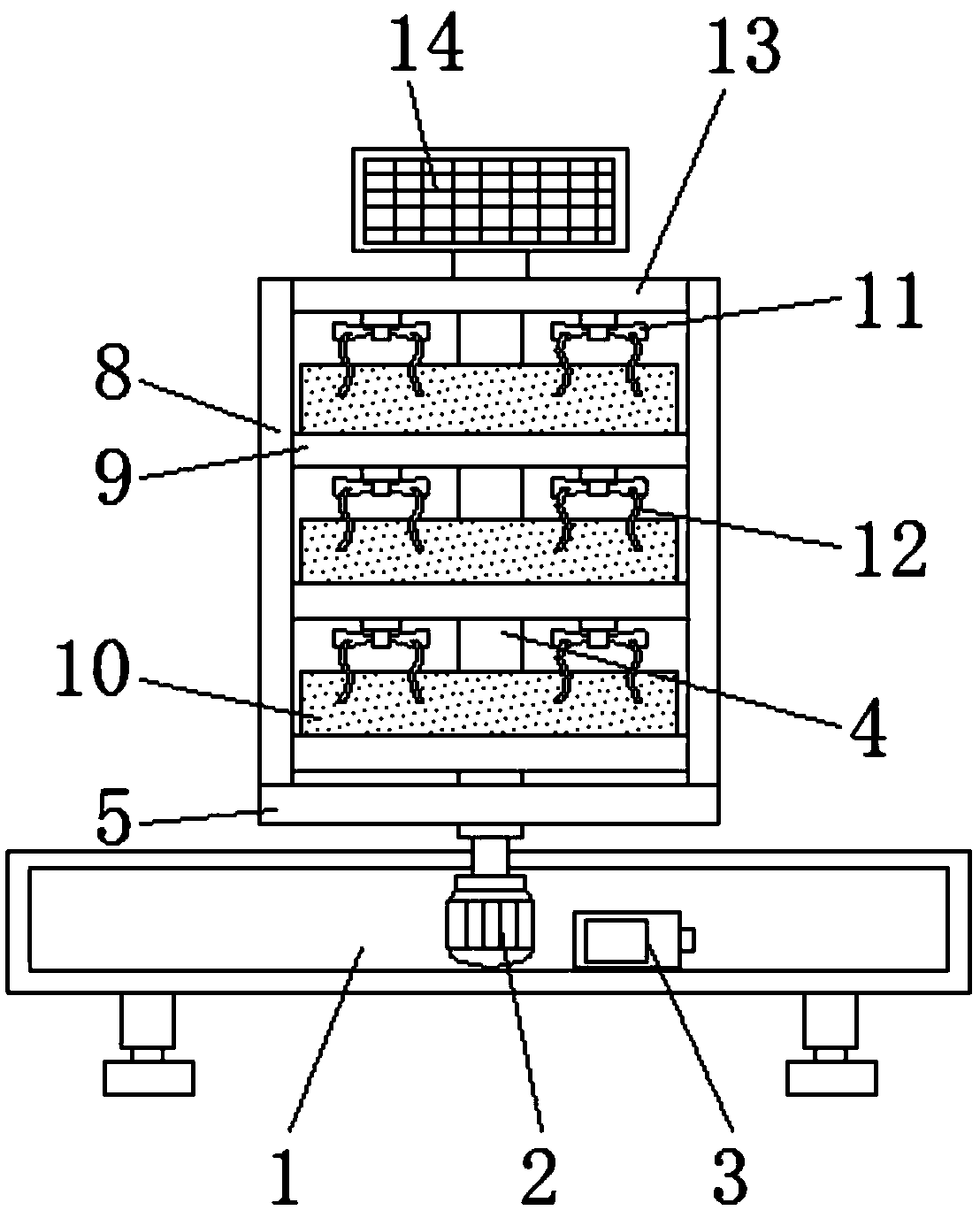 Device having turning function and for sunlight withering of black tea