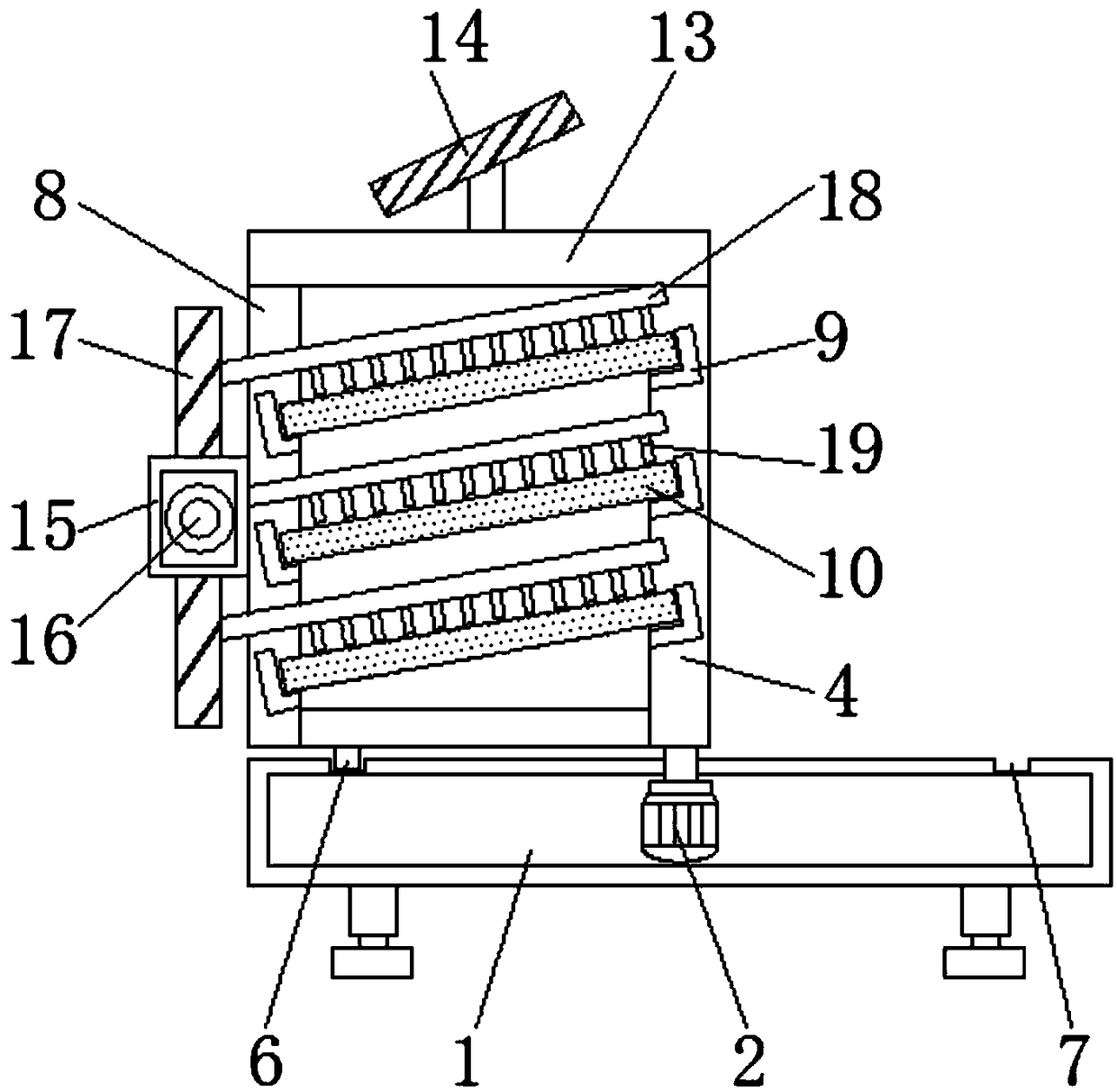 Device having turning function and for sunlight withering of black tea