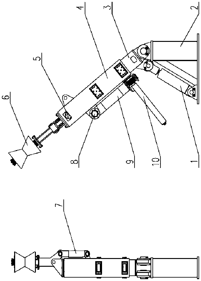 A pipe processing mechanical arm