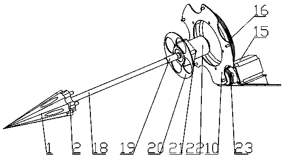 Rotary cutting bionic intelligent corn harvesting divider