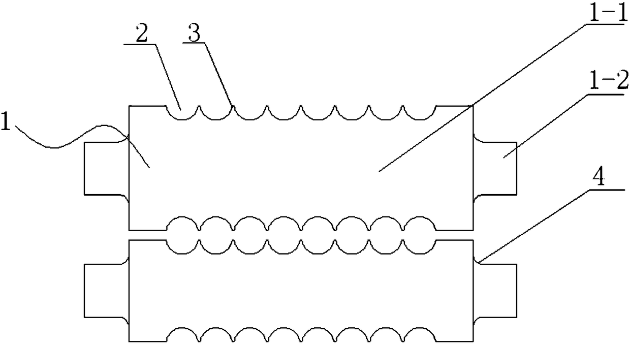 Special niobium and vanadium containing chilled cast iron roll for splitting rack and production technology