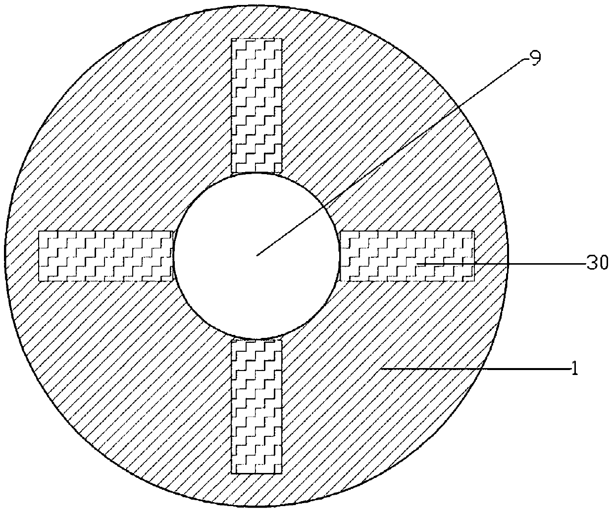 Anti-collapse device used for sandy soil nursery stock support and use method of anti-collapse device