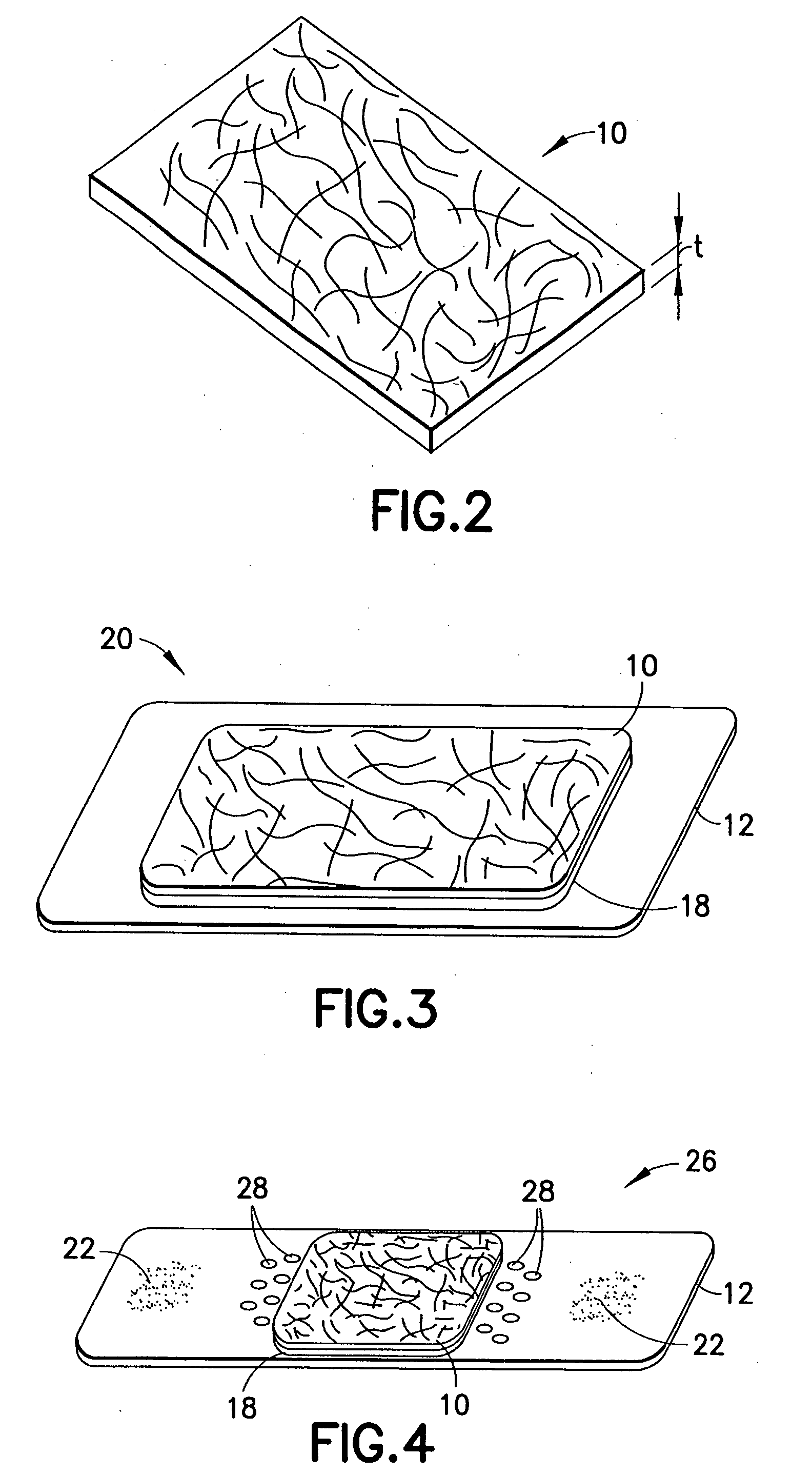 Hemostatic device with oxidized cellulose pad