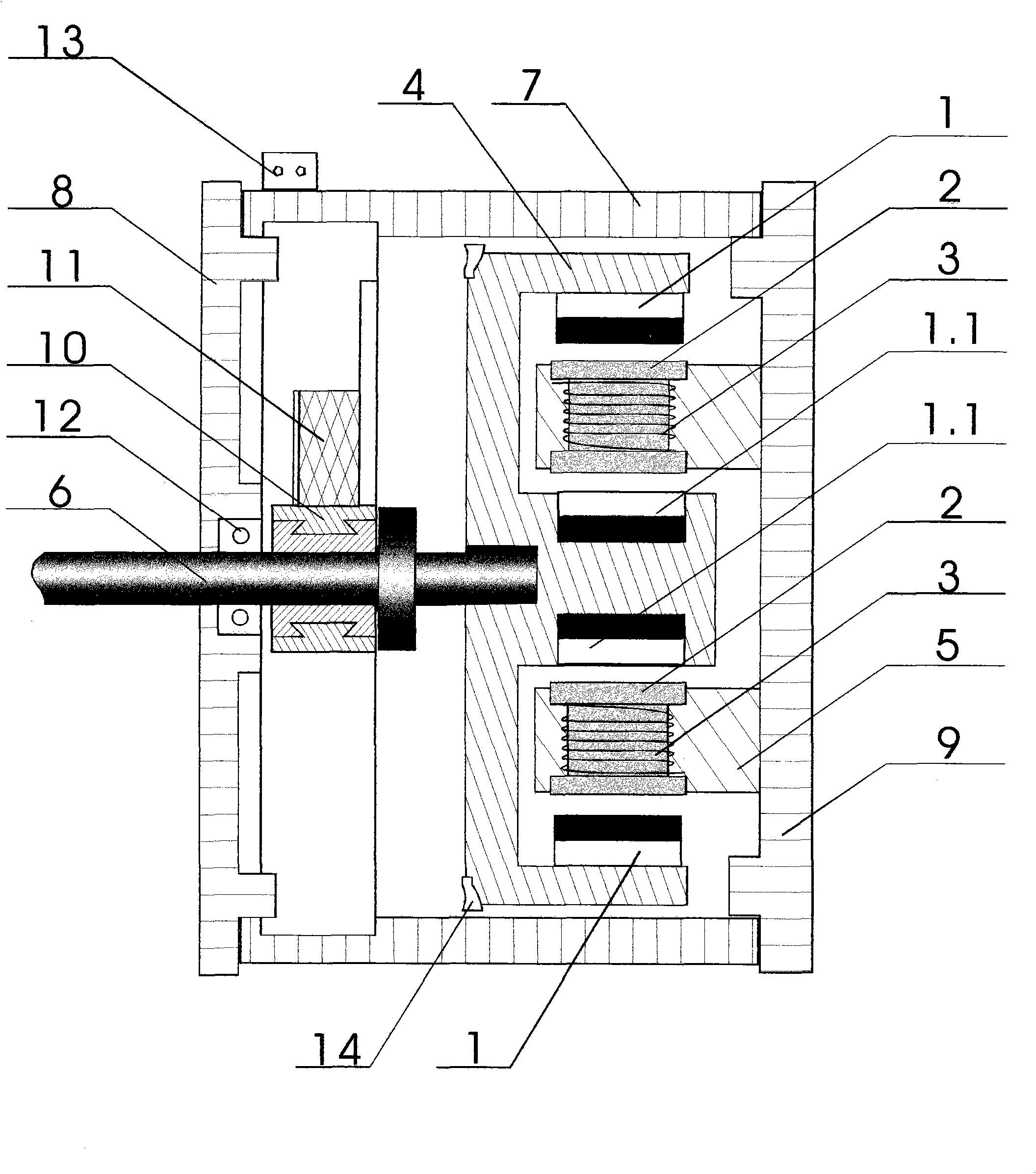 Mixed-excitation high-efficiency motor based on Halbach array