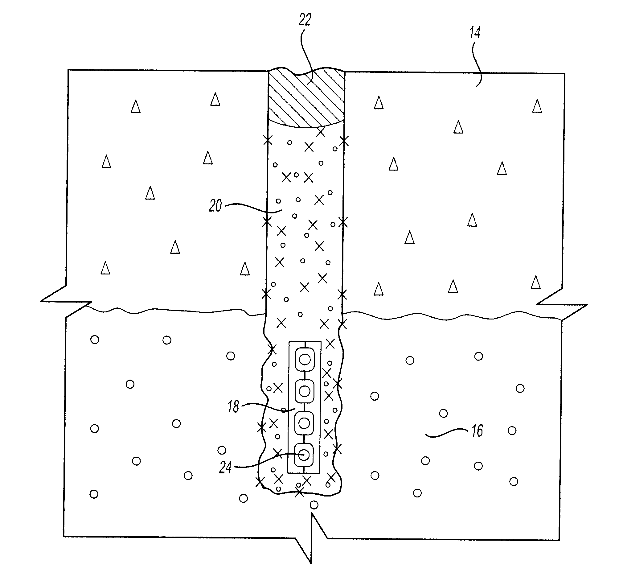 Grout for filling a micro-trench