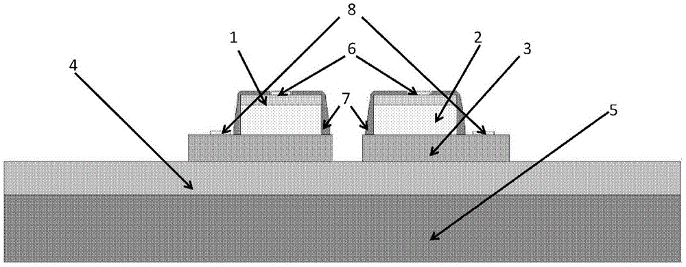 Preparation method for flexible LED array based on inorganic semiconductor material