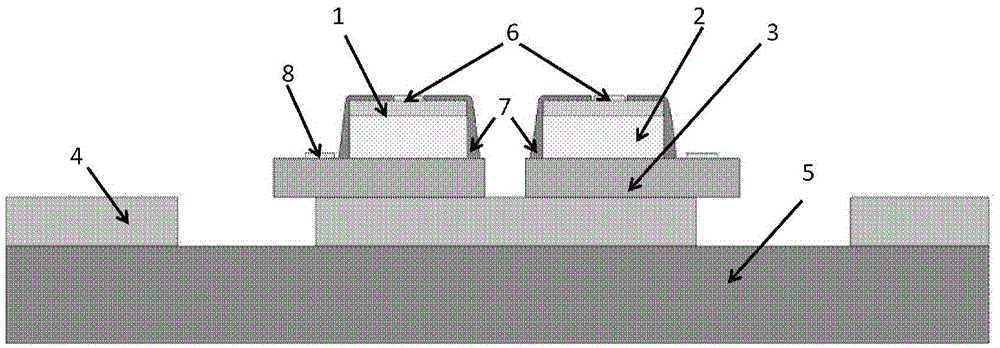 Preparation method for flexible LED array based on inorganic semiconductor material