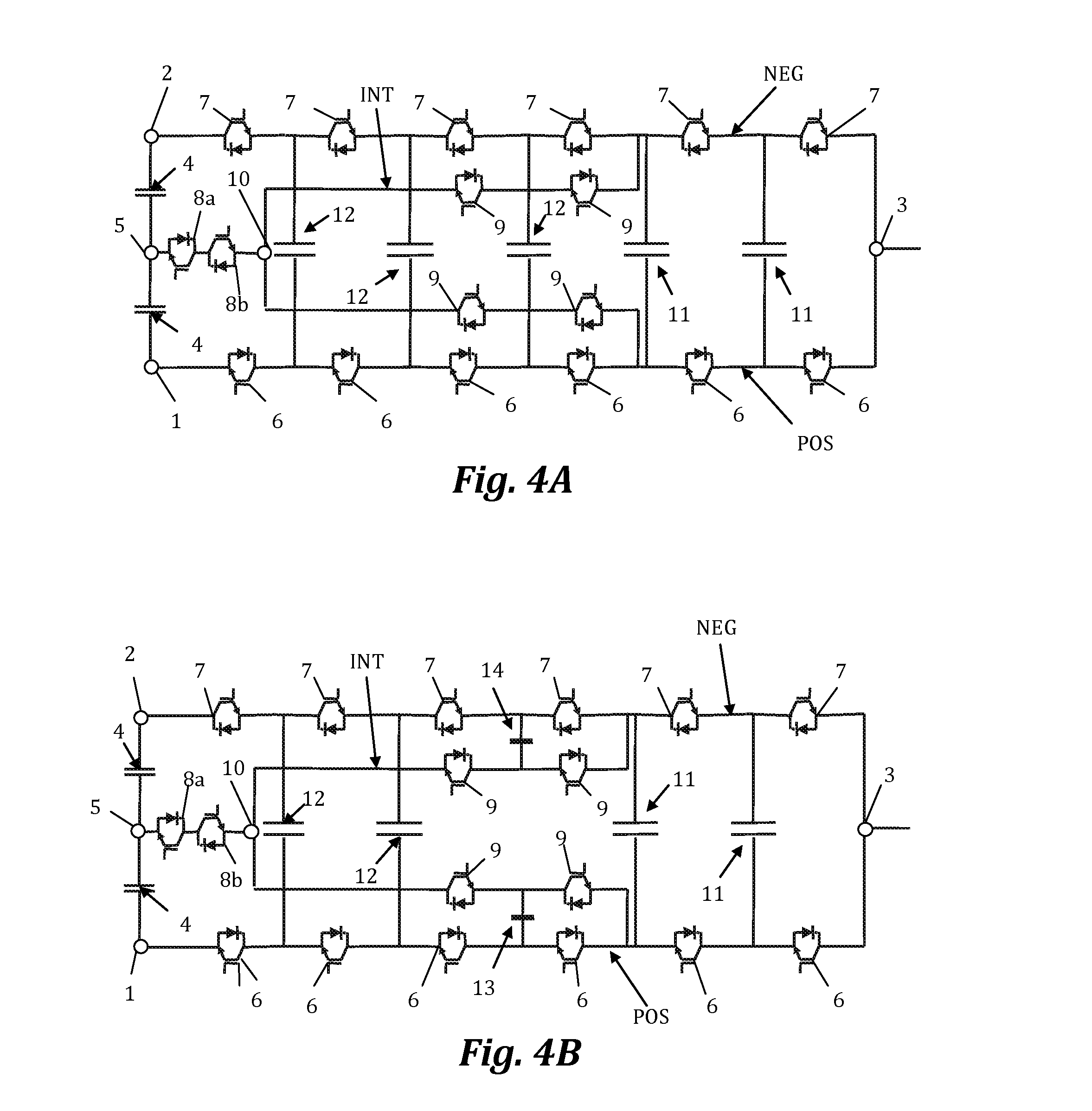 Multilevel electronic power converter