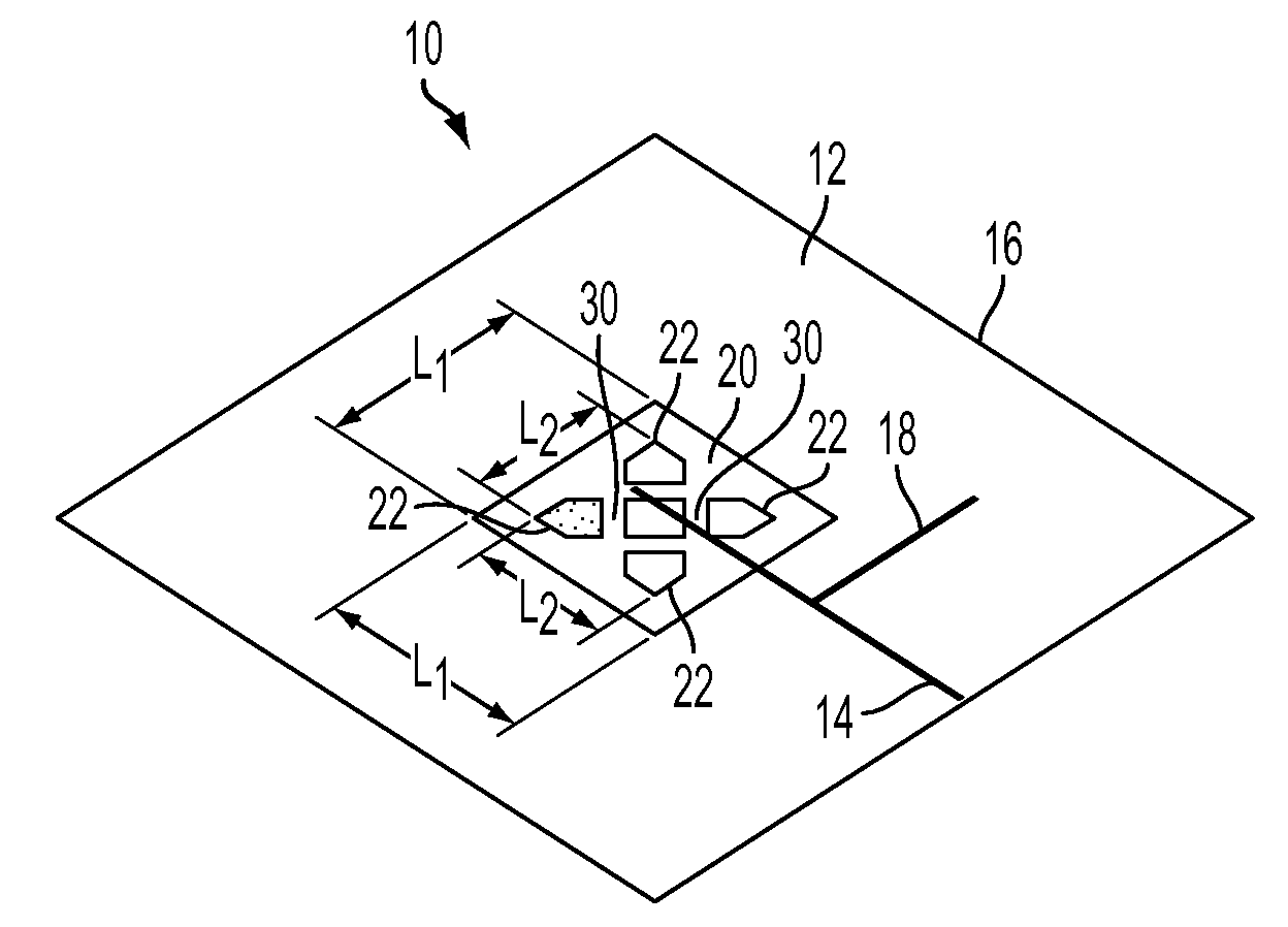 Perturbed square ring slot antenna with reconfigurable polarization