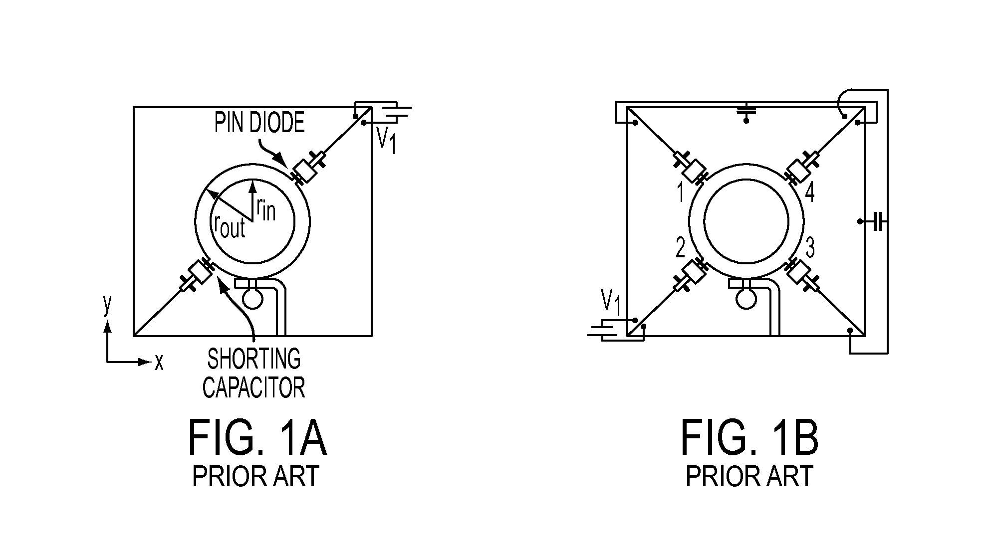 Perturbed square ring slot antenna with reconfigurable polarization