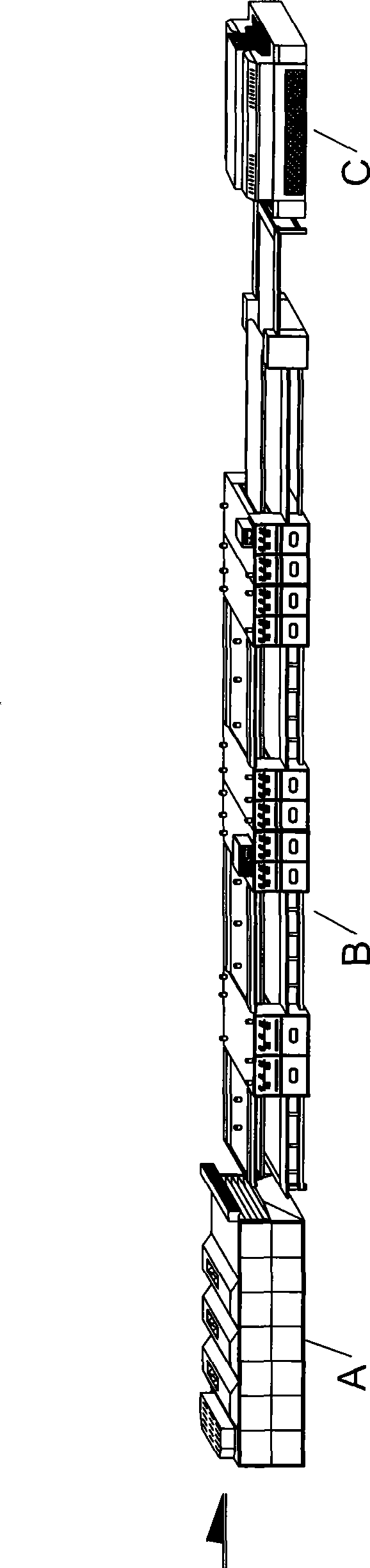 Improved vacuum-sulfurizing, bottom-sticking, freezing-moulding technique for processing boots and device thereof