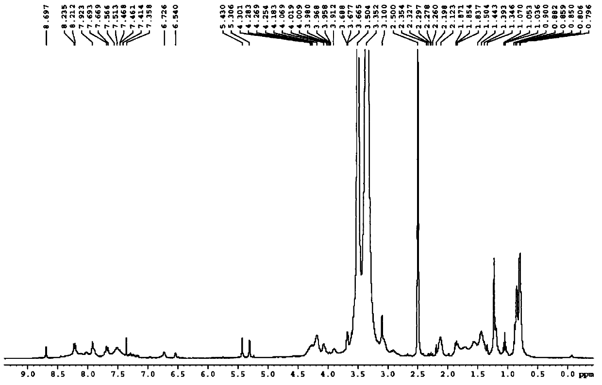 Conjugate of polyethylene glycol monomethyl ether coupled E-selectin peptide ligand and anti-tumor drug and application thereof