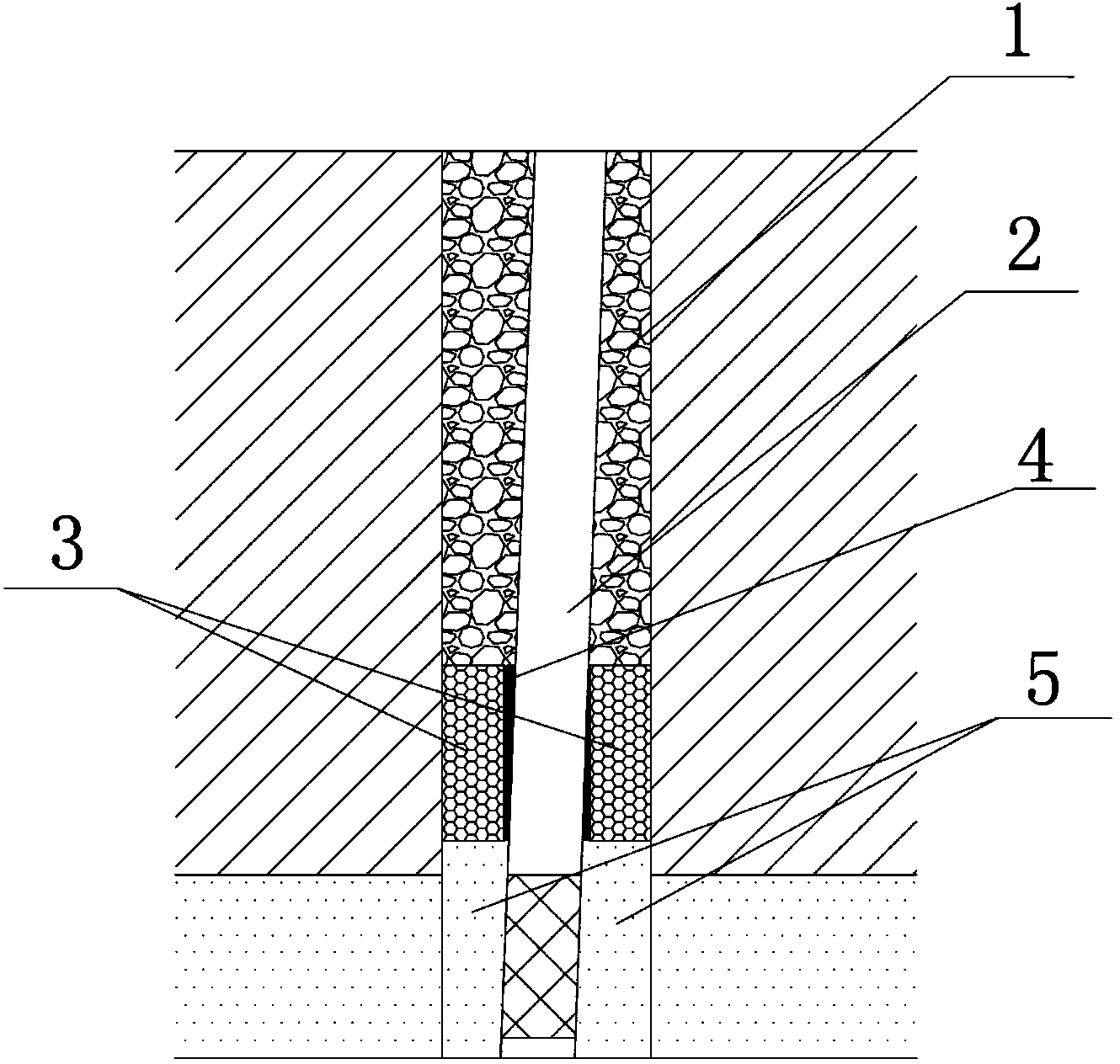 Method for preventing blocking and water gushing in recharge well