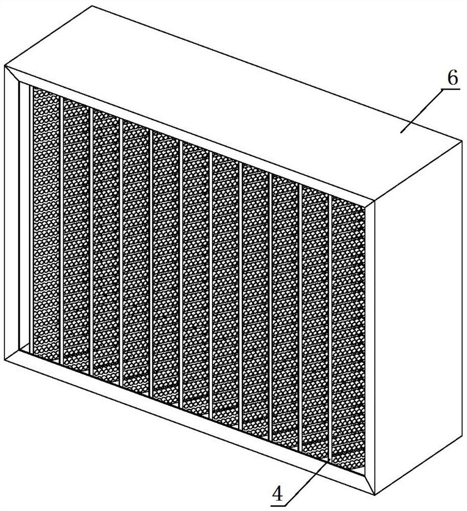 A kind of manufacturing process of low wind resistance filter screen based on graphene modified activated carbon material