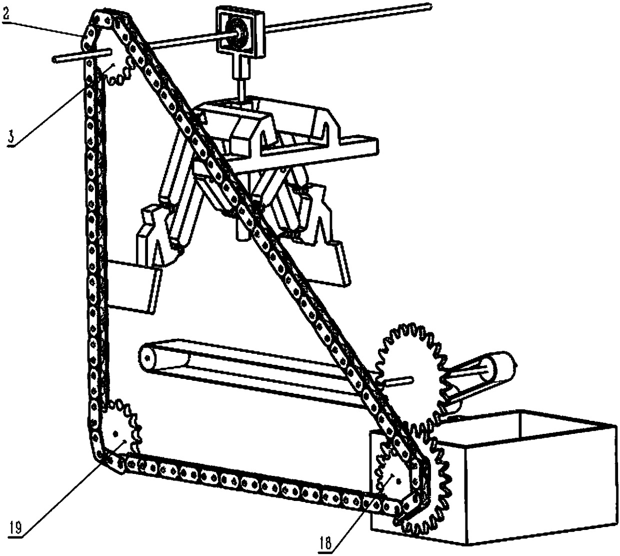 Double-wing pineapple picking vehicle