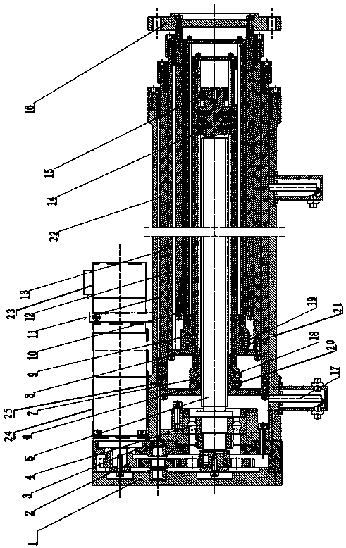 Multistage telescopic electric cylinder