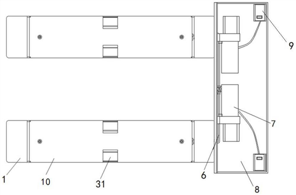 Pallet carrying AGV trolley and using method thereof