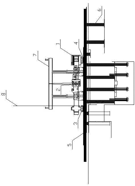 Hoisting method of heavy rolling mill arch in confined space