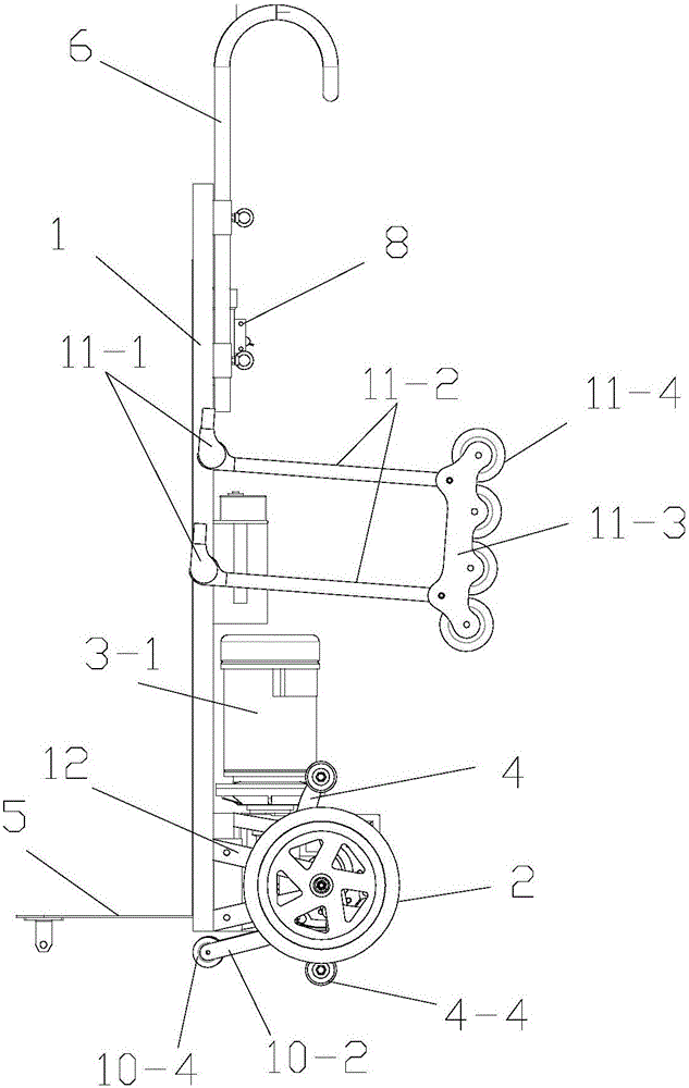 Load-carrying stair-climbing conveyor