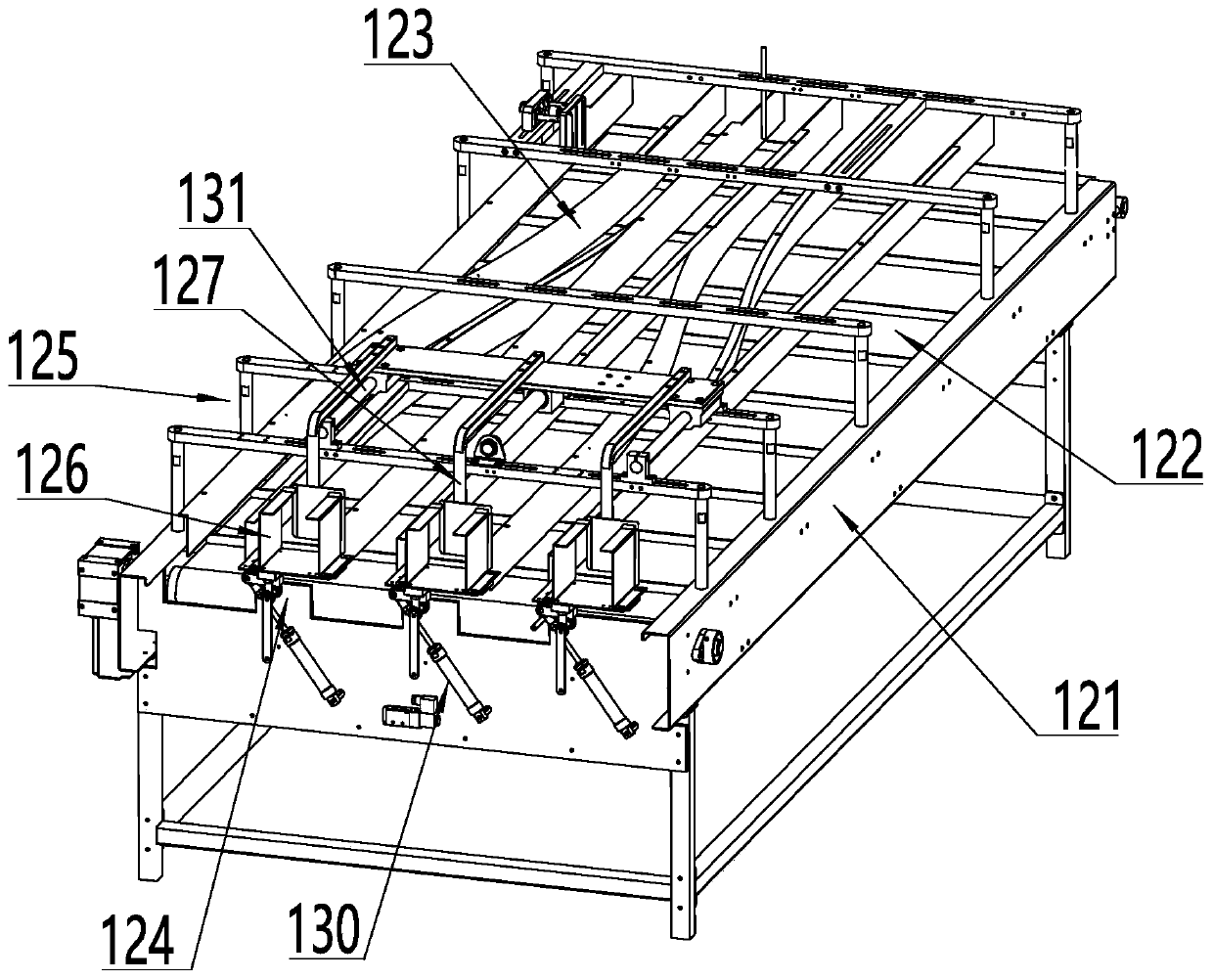 Material dividing and conveying device