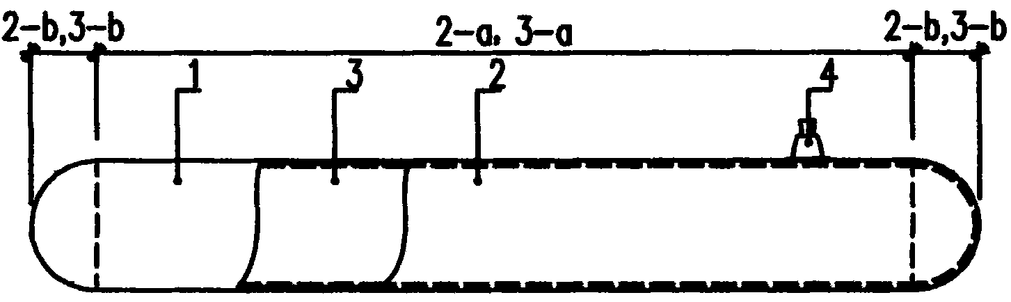 Tubular inflating filling mold for cast-in-situ concrete