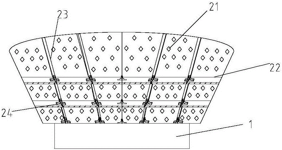 Ice-resistant device applicable to polar ice zone ocean platform