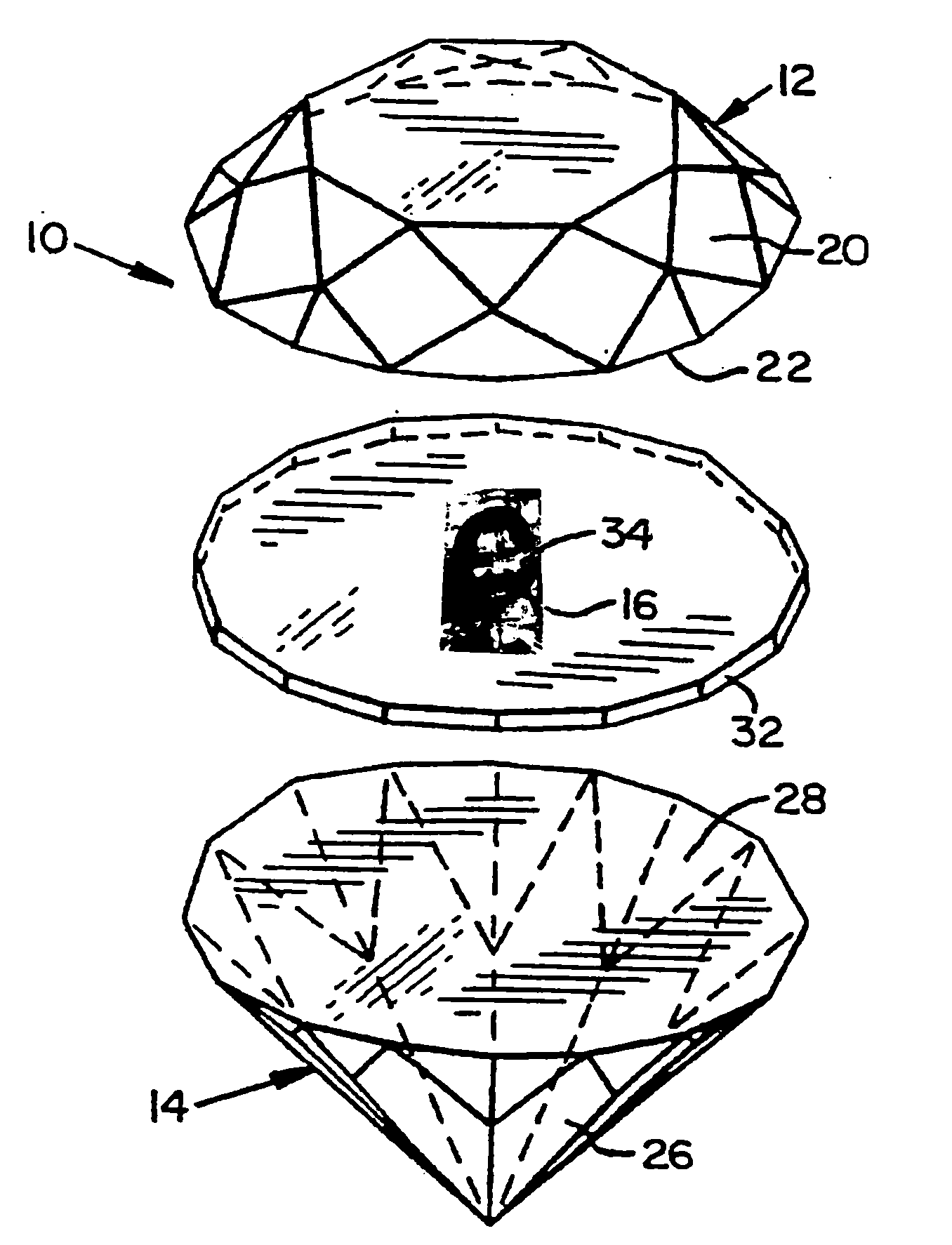 Multiplet jewelry product and method of manufacture