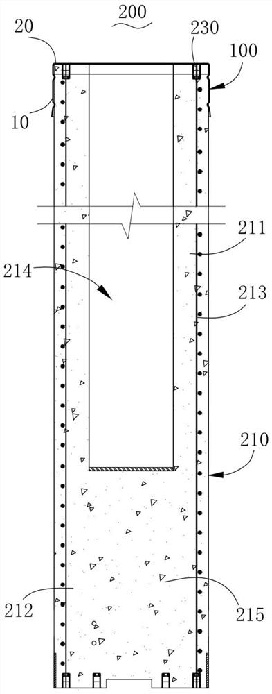 Pile body corner protection sleeve and prefabricated building structure