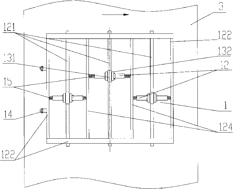 Floating mechanism and sealing device for end part of annular air channel