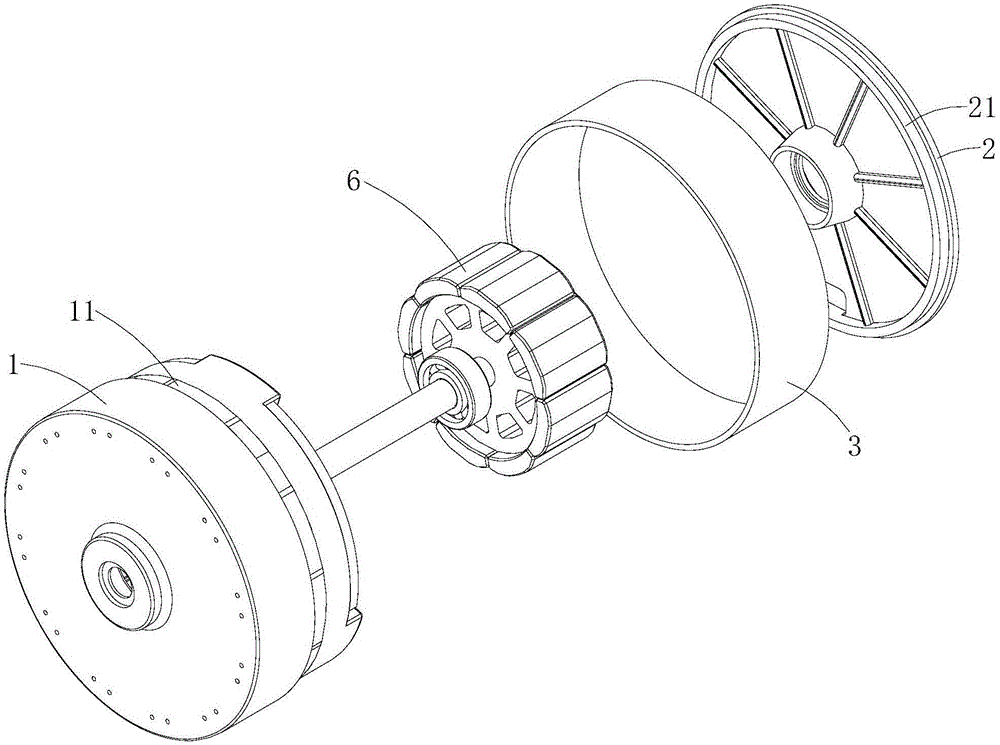 Plastic package motor