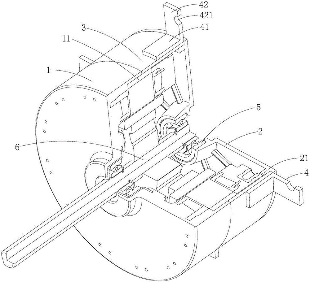 Plastic package motor