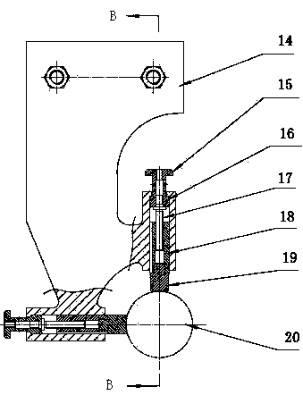 Follower rest device for horizontal gantry lathe