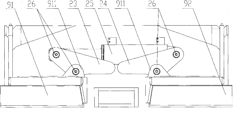 Hydraulic support and bottom lifting device thereof