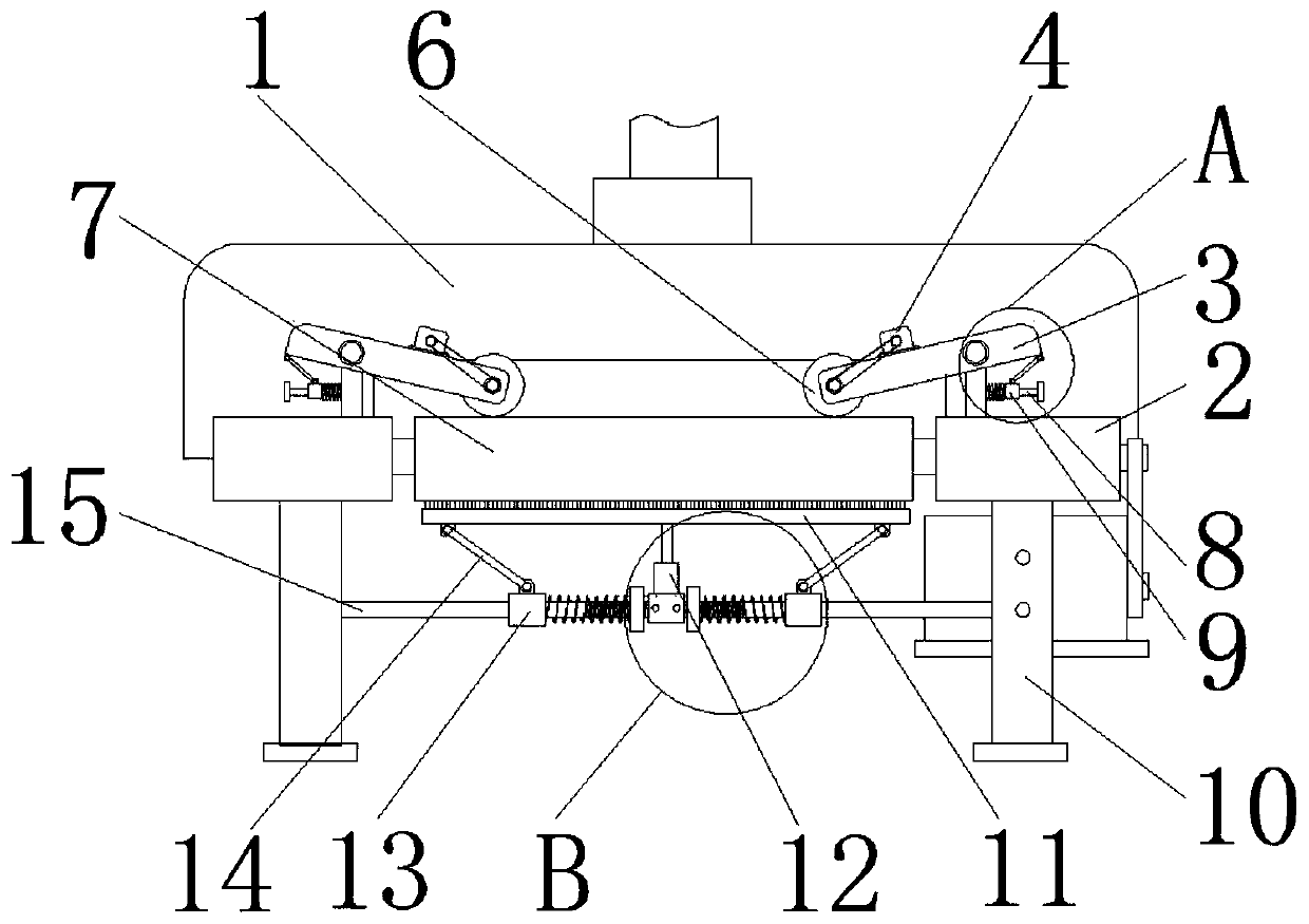 Cloth printing machining discharge assembly line