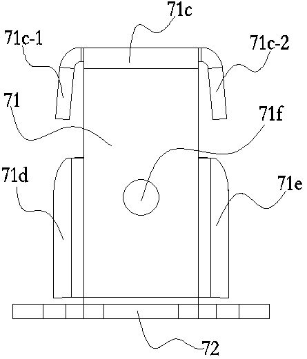 Stand column with bottom connected with foot plate support