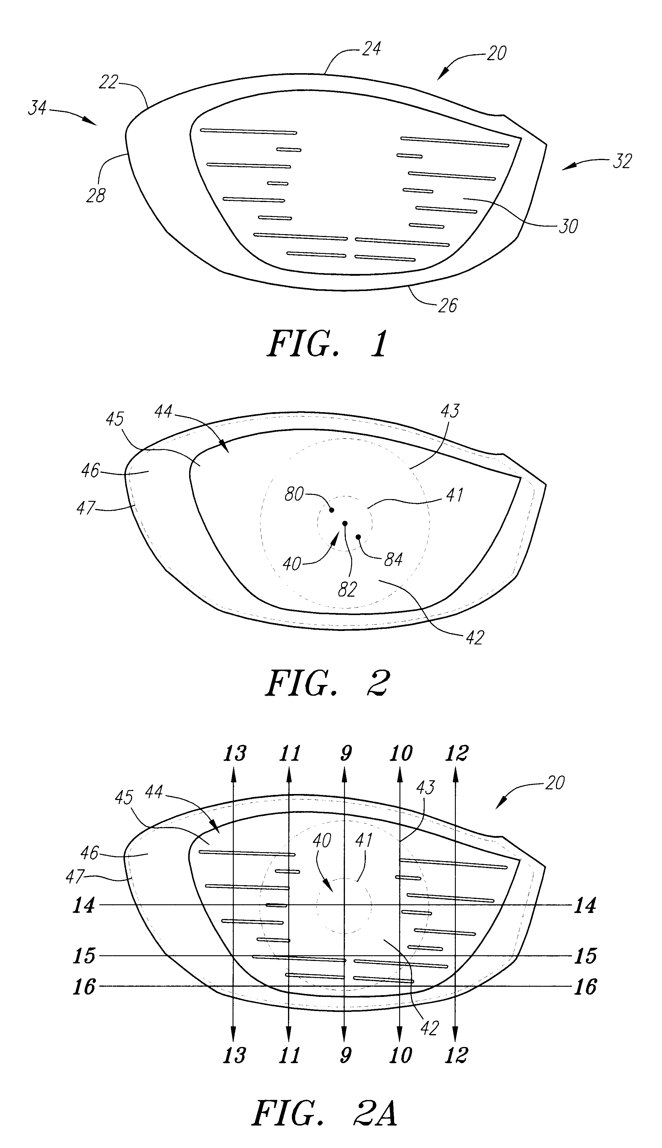 Golf club striking plate with vibration attenuation