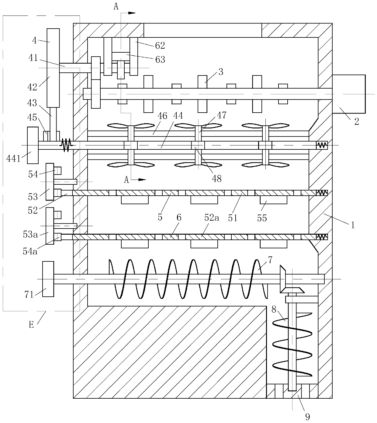 A municipal solid waste treatment system