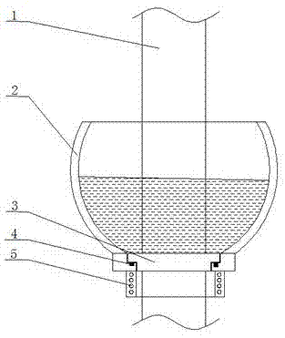 Anti-theft equipment for 10 kv power transmission electric pole