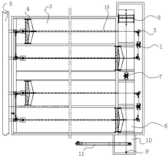 Feces and urine separated type scraper blade feces cleaning system