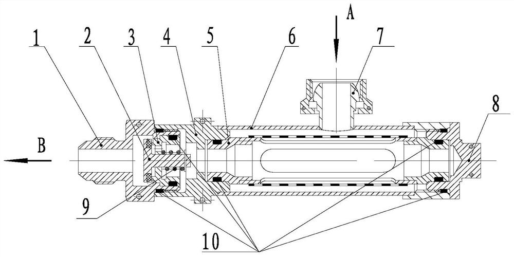 Lubricating oil return filter with one-way valve