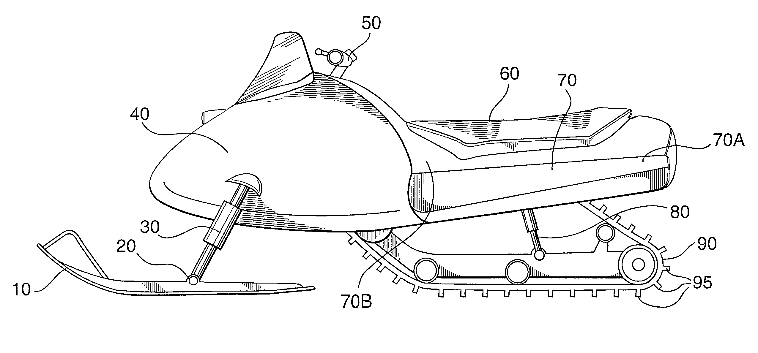 Snowmobile conversion kit for amphibious service