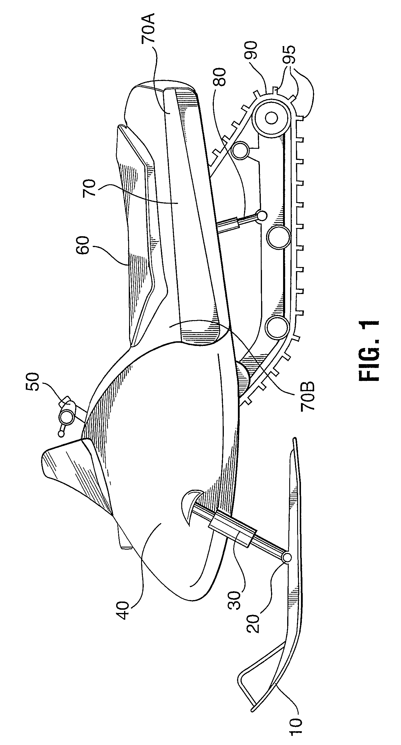 Snowmobile conversion kit for amphibious service